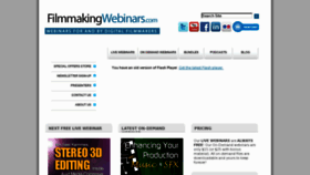 What Newmediawebinars.com website looked like in 2011 (12 years ago)
