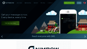 What Nimbow.com website looked like in 2017 (6 years ago)