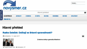 What Novysmer.cz website looked like in 2017 (6 years ago)