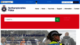 What Northants.police.uk website looked like in 2017 (6 years ago)