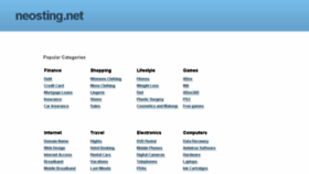 What Neosting.net website looked like in 2017 (8 years ago)
