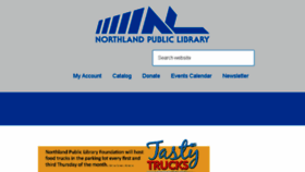 What Northlandlibrary.org website looked like in 2017 (6 years ago)
