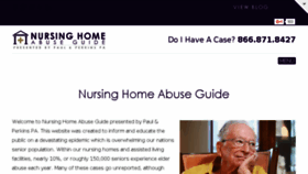 What Nursinghomeabuseguide.com website looked like in 2017 (6 years ago)