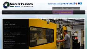 What Nicoletplastics.com website looked like in 2017 (8 years ago)