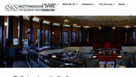 What Nottinghamspirk.com website looked like in 2017 (6 years ago)