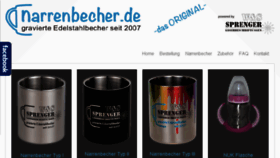 What Narrenbecher.de website looked like in 2017 (6 years ago)