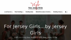 What Newjerseybride.com website looked like in 2017 (6 years ago)