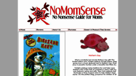 What Nomomsense.com website looked like in 2017 (6 years ago)