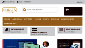 What Nobilta.com.br website looked like in 2017 (6 years ago)