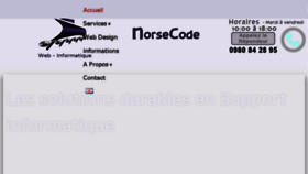 What Norsecode.fr website looked like in 2017 (6 years ago)