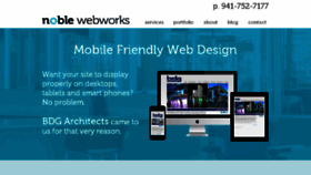What Noblewebworks.com website looked like in 2017 (6 years ago)