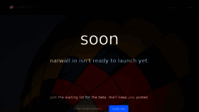 What Narwall.io website looked like in 2017 (6 years ago)