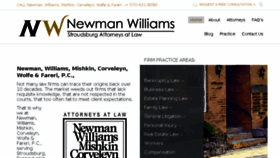 What Newmanwilliams.com website looked like in 2017 (6 years ago)