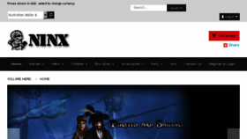 What Ninxcostumes.com.au website looked like in 2017 (6 years ago)