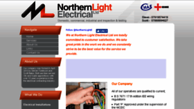What Northernlightelectrical.com website looked like in 2017 (6 years ago)