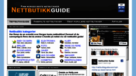What Nettbutikkguide.com website looked like in 2017 (6 years ago)