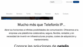 What Netelip.es website looked like in 2017 (6 years ago)