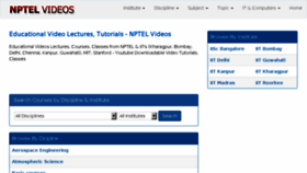 What Nptelvideos.com website looked like in 2017 (6 years ago)