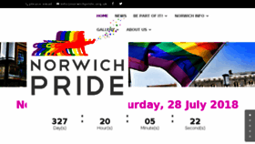 What Norwichpride.org.uk website looked like in 2017 (6 years ago)