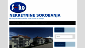 What Nekretninesokobanja.com website looked like in 2017 (6 years ago)