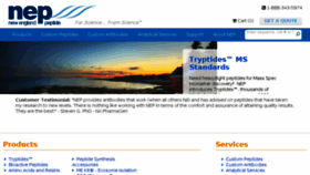 What Newenglandpeptide.com website looked like in 2017 (6 years ago)