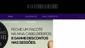 What Ninacabeleireiros.com.br website looked like in 2017 (6 years ago)