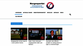 What Norgespartiet.no website looked like in 2017 (6 years ago)