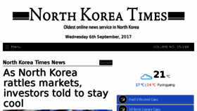 What Northkoreatimes.com website looked like in 2017 (6 years ago)