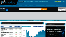 What Nasdaq.com website looked like in 2017 (6 years ago)