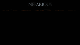 What Nefariousdocumentary.com website looked like in 2017 (6 years ago)
