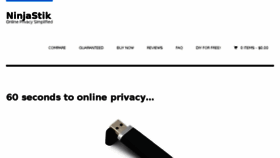 What Ninjastik.com website looked like in 2017 (6 years ago)