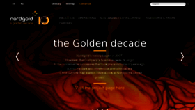 What Nordgold.com website looked like in 2017 (6 years ago)