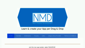 What Nmd-apps.jimdo.com website looked like in 2017 (6 years ago)
