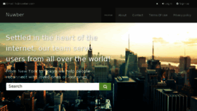 What Nuwber.fr website looked like in 2017 (7 years ago)