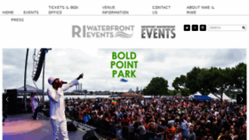 What Newportwaterfrontevents.com website looked like in 2017 (6 years ago)