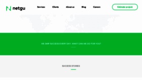 What Netguru.co website looked like in 2017 (6 years ago)