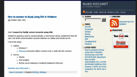 What Nanodocumet.com website looked like in 2017 (6 years ago)