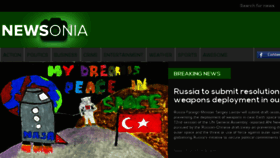 What Newsonia.com website looked like in 2017 (6 years ago)