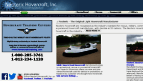 What Neoterichovercraft.com website looked like in 2017 (6 years ago)