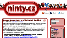 What Ninty.cz website looked like in 2017 (6 years ago)