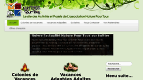 What Naturepourtous.fr website looked like in 2017 (6 years ago)