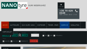 What Nano-tyre.hu website looked like in 2017 (6 years ago)