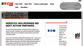 What Next-action.de website looked like in 2017 (6 years ago)