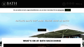 What New.bath-racecourse.co.uk website looked like in 2017 (6 years ago)