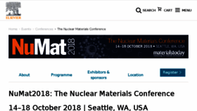 What Nuclearmaterialsconference.com website looked like in 2017 (6 years ago)