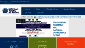 What Nigerianyoungacademy.org website looked like in 2017 (6 years ago)