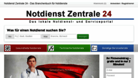 What Notdienst-zentrale24.de website looked like in 2017 (6 years ago)