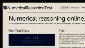 What Numericalreasoningtest.org website looked like in 2017 (6 years ago)
