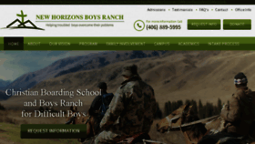 What Newhorizonsboysranch.com website looked like in 2017 (6 years ago)