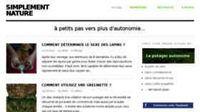 What Nature-simple.com website looked like in 2017 (8 years ago)